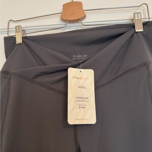 Fabletics PureLuxe Crossover Flare Onyx Leggings